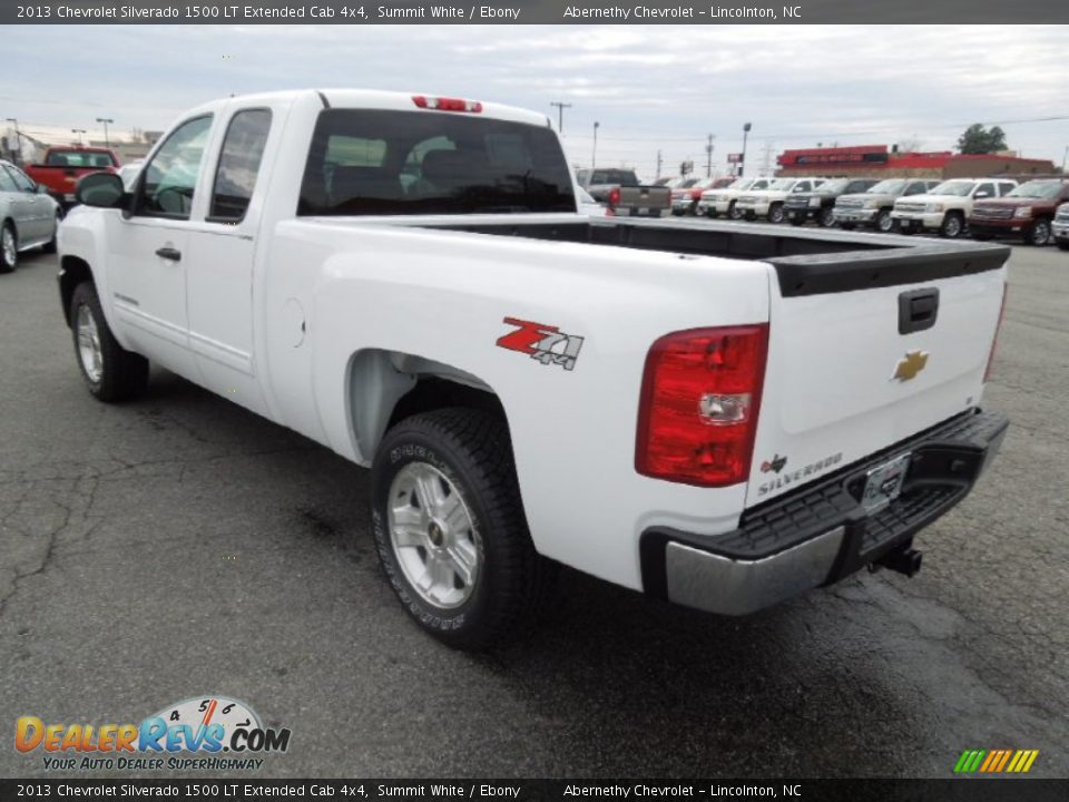 2013 Chevrolet Silverado 1500 LT Extended Cab 4x4 Summit White / Ebony Photo #4