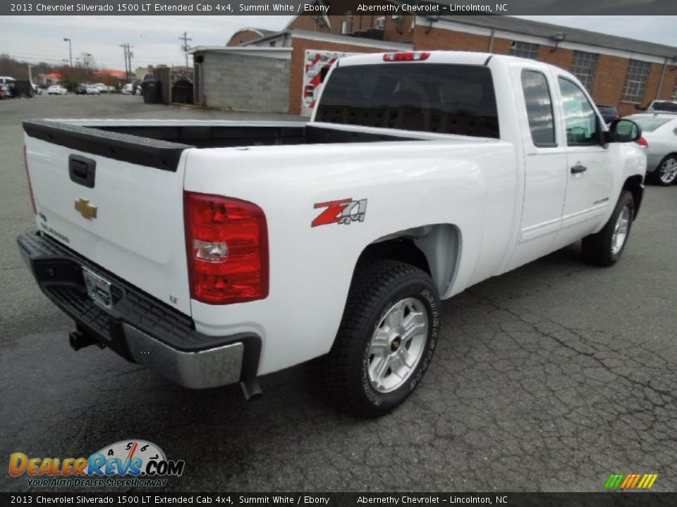 2013 Chevrolet Silverado 1500 LT Extended Cab 4x4 Summit White / Ebony Photo #5