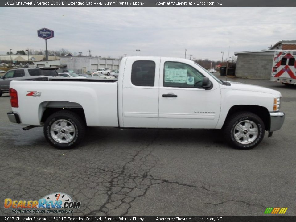 2013 Chevrolet Silverado 1500 LT Extended Cab 4x4 Summit White / Ebony Photo #6