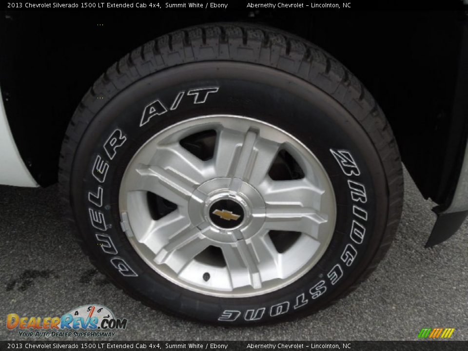 2013 Chevrolet Silverado 1500 LT Extended Cab 4x4 Summit White / Ebony Photo #17