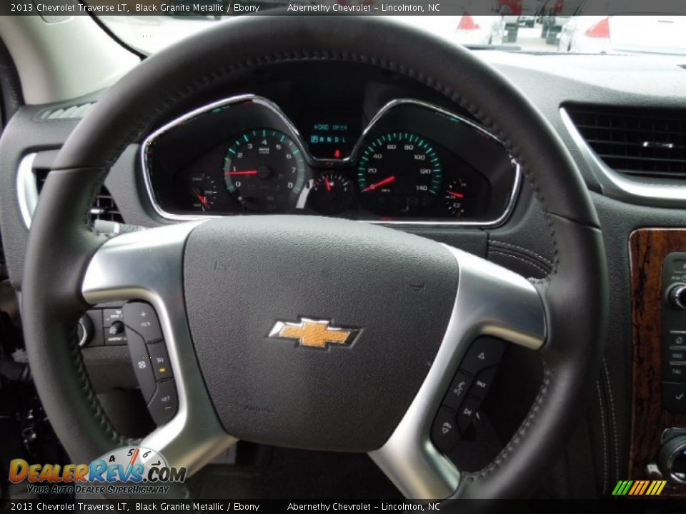 2013 Chevrolet Traverse LT Black Granite Metallic / Ebony Photo #15