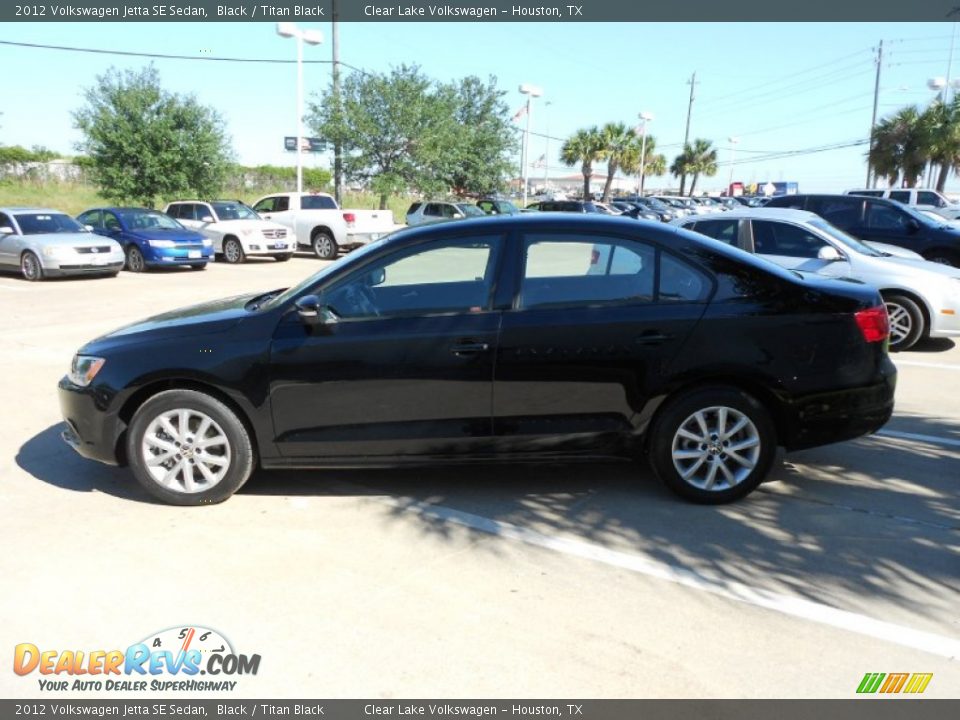 2012 Volkswagen Jetta SE Sedan Black / Titan Black Photo #4