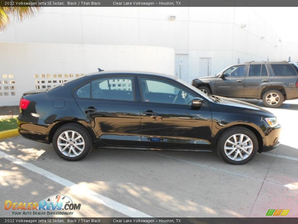 2012 Volkswagen Jetta SE Sedan Black / Titan Black Photo #8