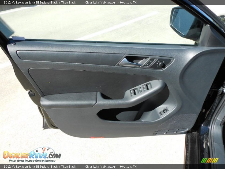 2012 Volkswagen Jetta SE Sedan Black / Titan Black Photo #10
