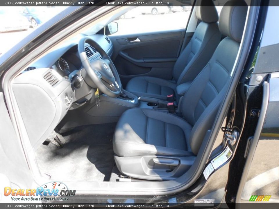 2012 Volkswagen Jetta SE Sedan Black / Titan Black Photo #11