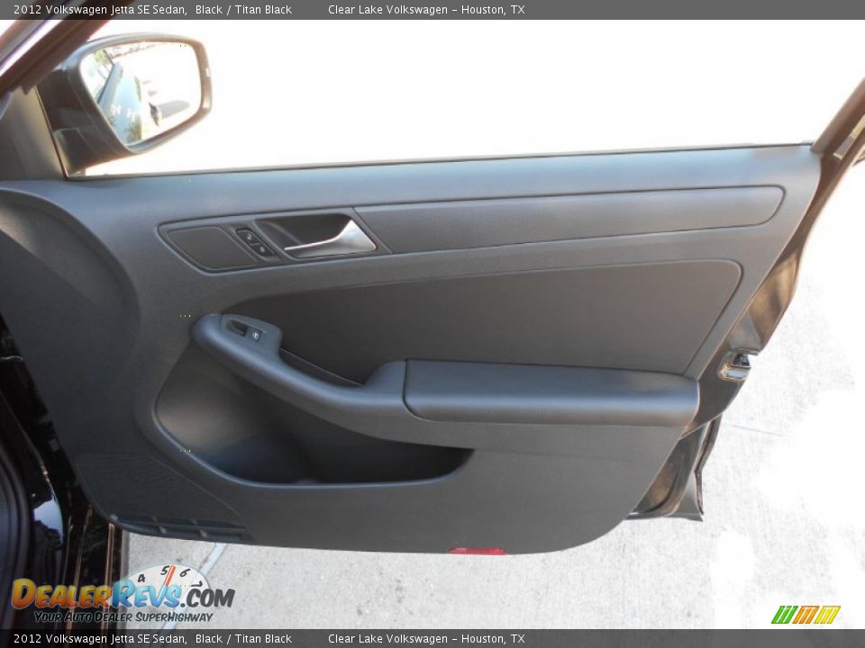 2012 Volkswagen Jetta SE Sedan Black / Titan Black Photo #12