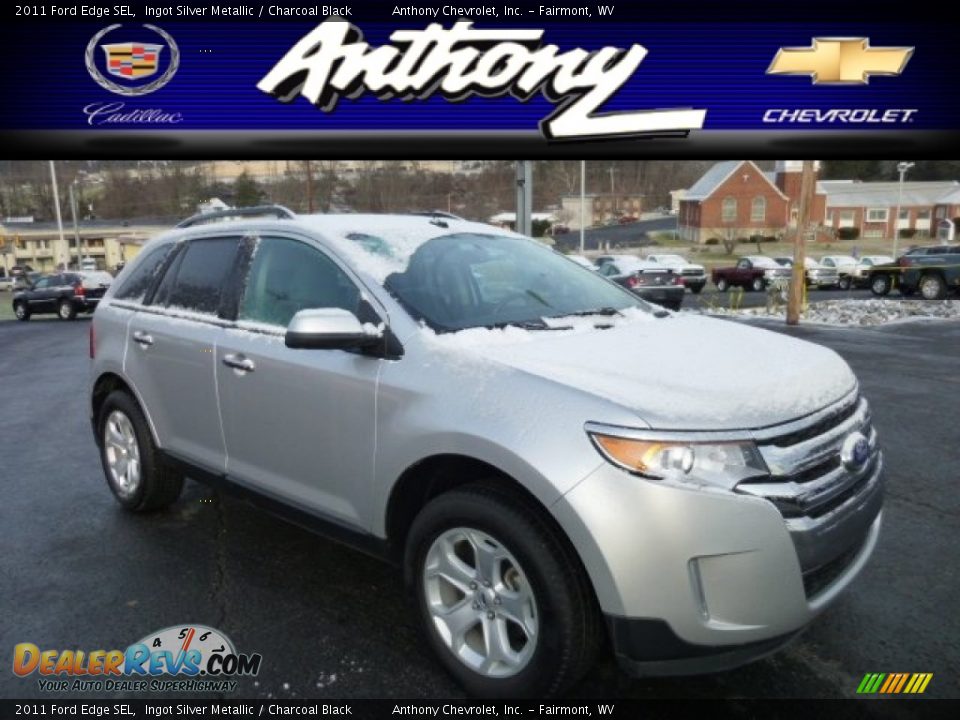 2011 Ford Edge SEL Ingot Silver Metallic / Charcoal Black Photo #1