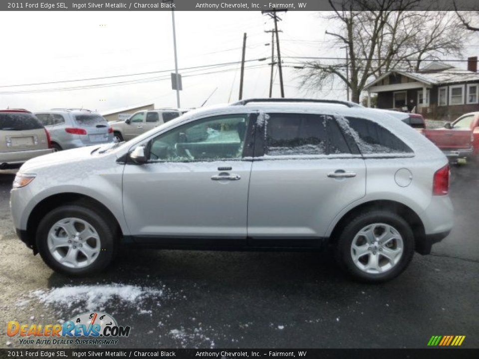 2011 Ford Edge SEL Ingot Silver Metallic / Charcoal Black Photo #4