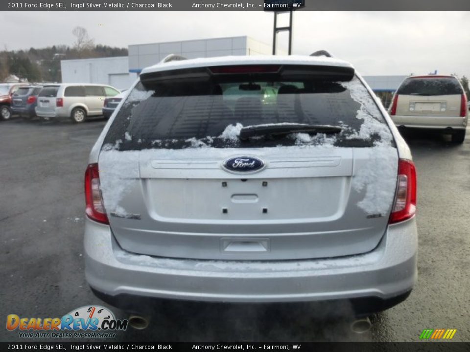2011 Ford Edge SEL Ingot Silver Metallic / Charcoal Black Photo #6