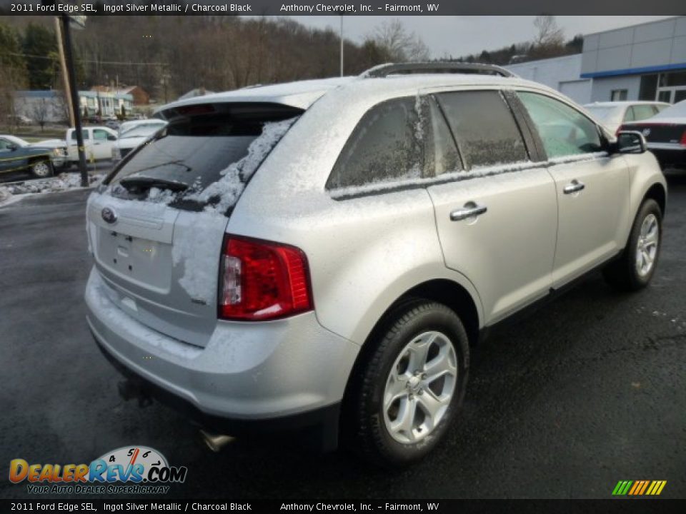 2011 Ford Edge SEL Ingot Silver Metallic / Charcoal Black Photo #7
