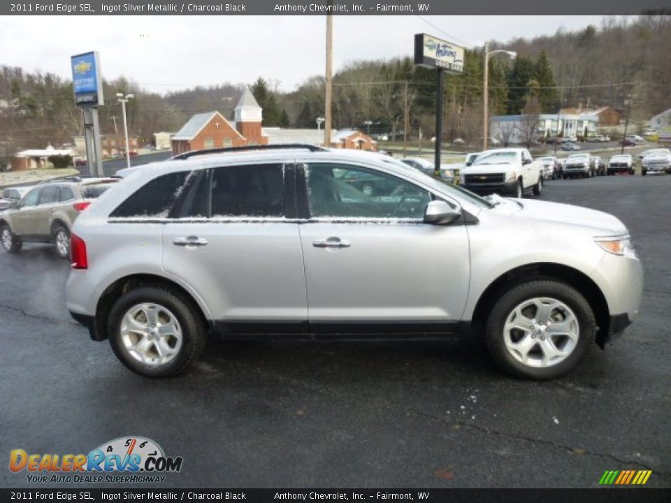 2011 Ford Edge SEL Ingot Silver Metallic / Charcoal Black Photo #8