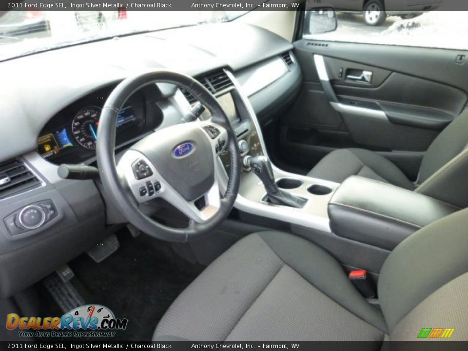 2011 Ford Edge SEL Ingot Silver Metallic / Charcoal Black Photo #16