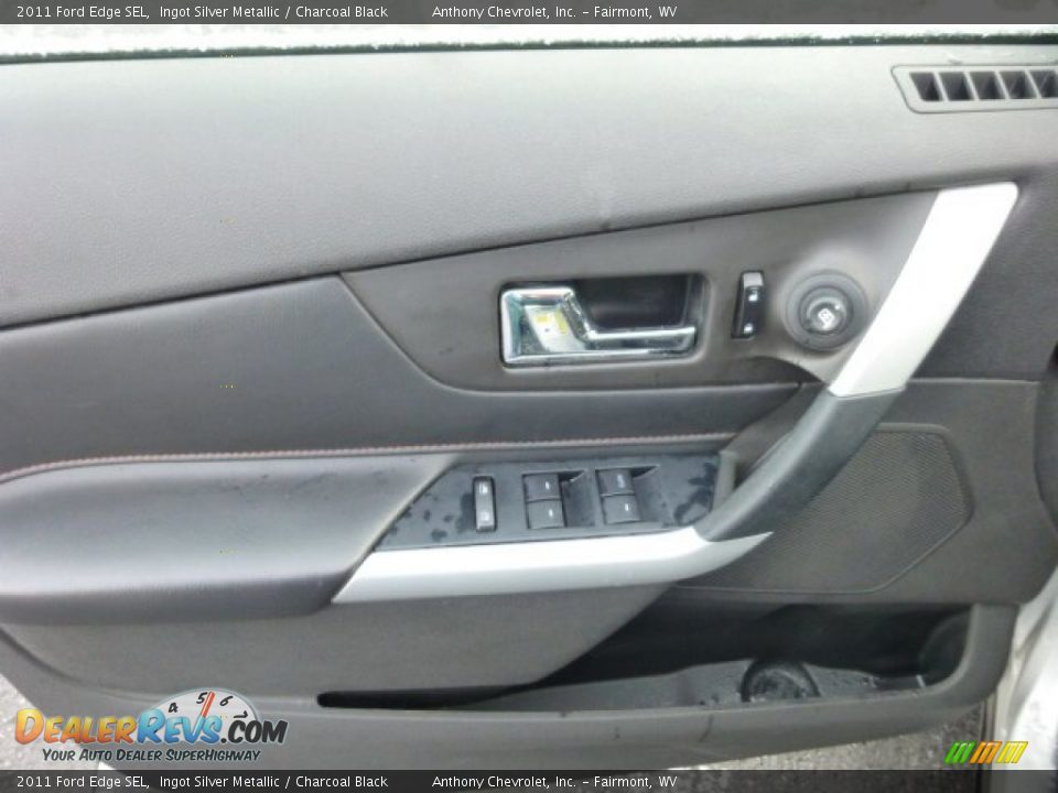 2011 Ford Edge SEL Ingot Silver Metallic / Charcoal Black Photo #17