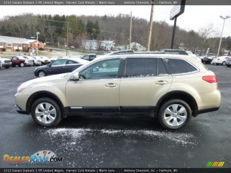 2010 Subaru Outback 3.6R Limited Wagon Harvest Gold Metallic / Warm Ivory Photo #4