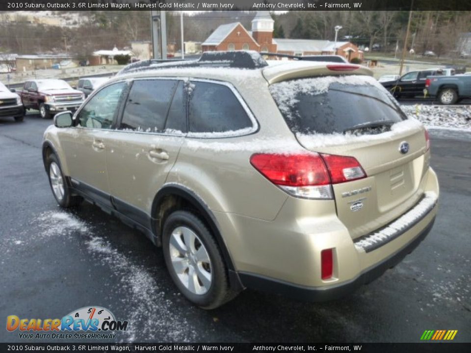 2010 Subaru Outback 3.6R Limited Wagon Harvest Gold Metallic / Warm Ivory Photo #5