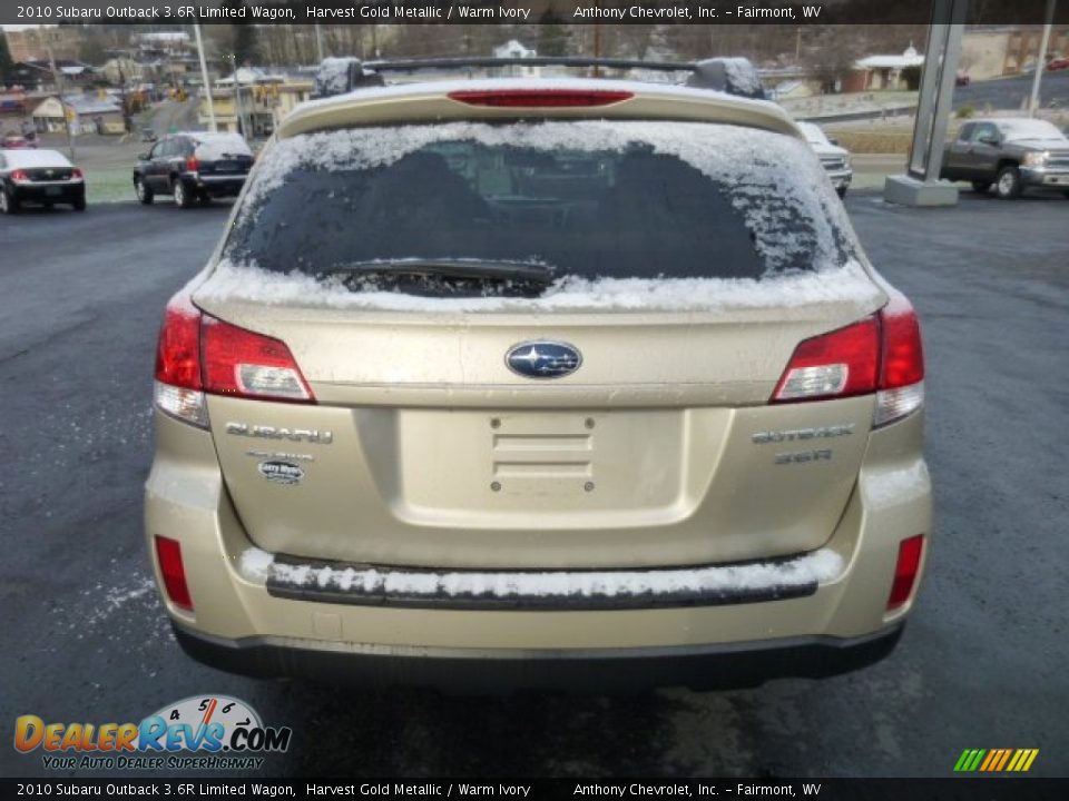 2010 Subaru Outback 3.6R Limited Wagon Harvest Gold Metallic / Warm Ivory Photo #6