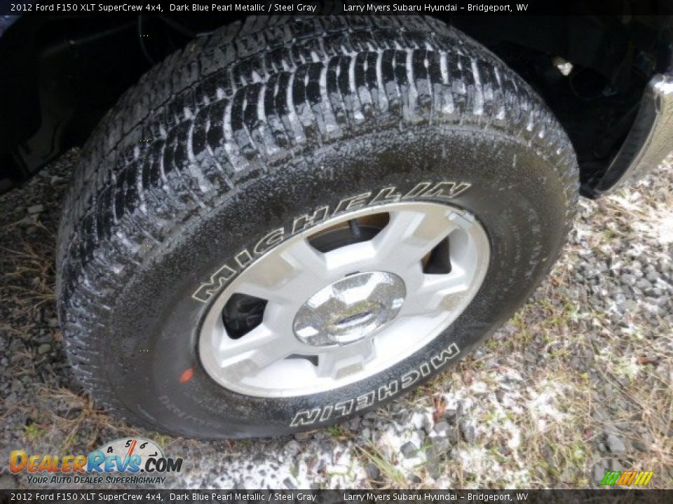 2012 Ford F150 XLT SuperCrew 4x4 Dark Blue Pearl Metallic / Steel Gray Photo #9