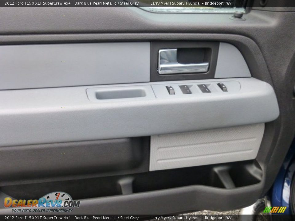 2012 Ford F150 XLT SuperCrew 4x4 Dark Blue Pearl Metallic / Steel Gray Photo #18