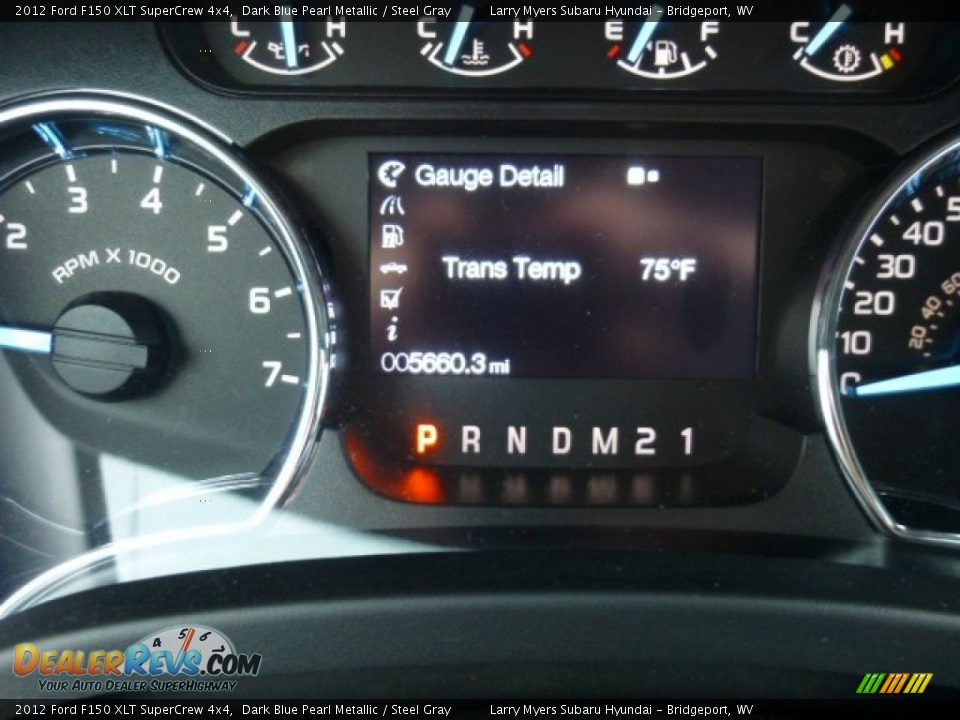 2012 Ford F150 XLT SuperCrew 4x4 Dark Blue Pearl Metallic / Steel Gray Photo #20