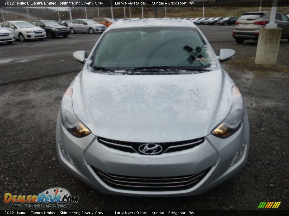 2012 Hyundai Elantra Limited Shimmering Silver / Gray Photo #2