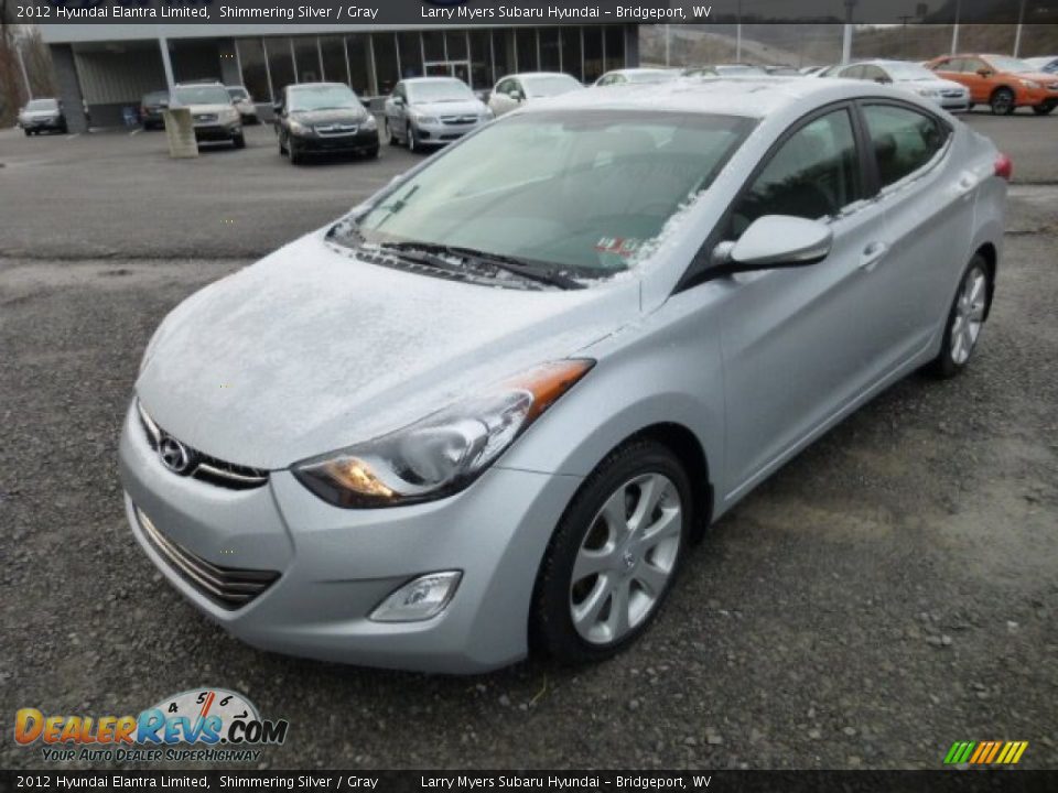 2012 Hyundai Elantra Limited Shimmering Silver / Gray Photo #3