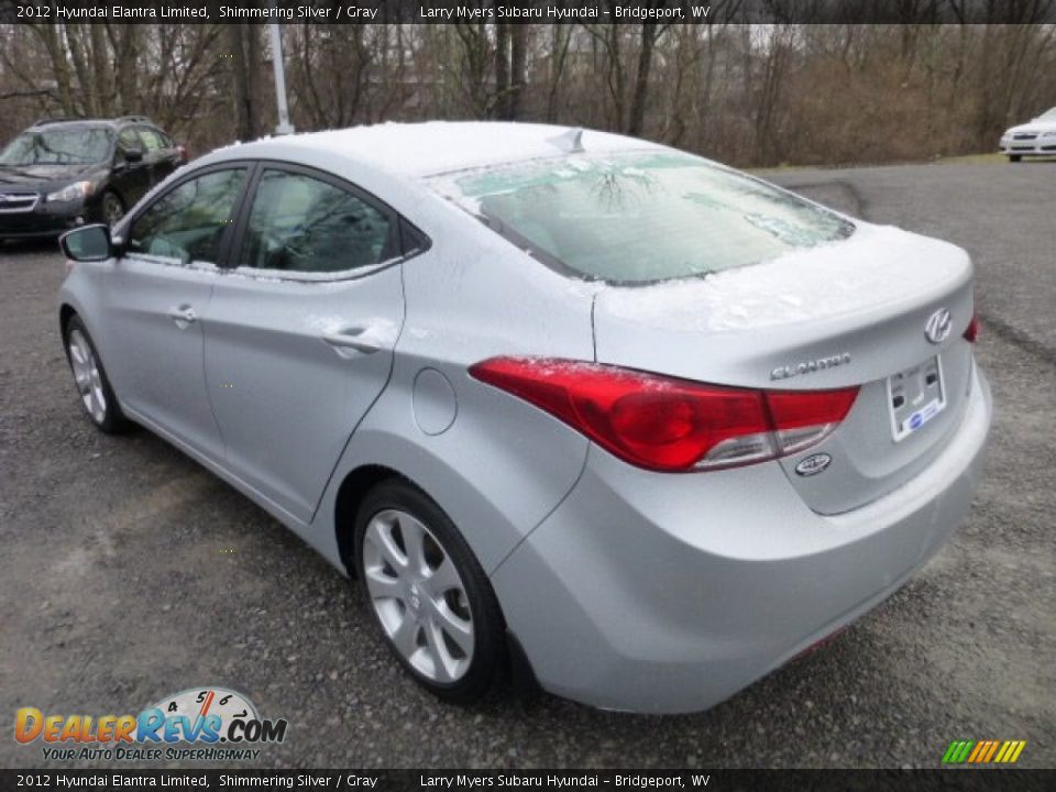 2012 Hyundai Elantra Limited Shimmering Silver / Gray Photo #5