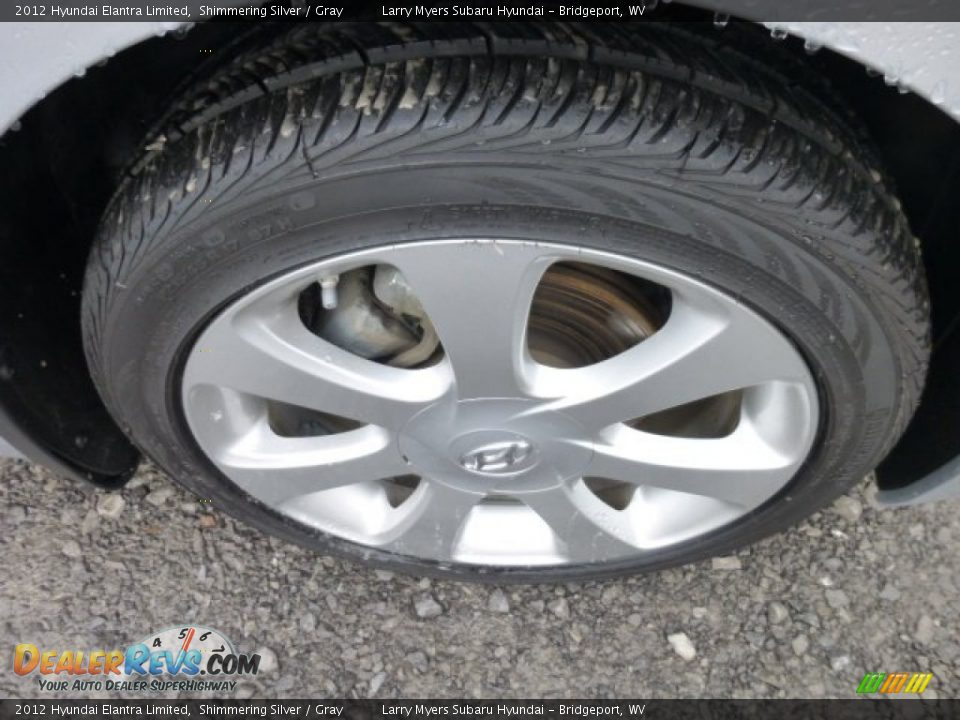 2012 Hyundai Elantra Limited Shimmering Silver / Gray Photo #9