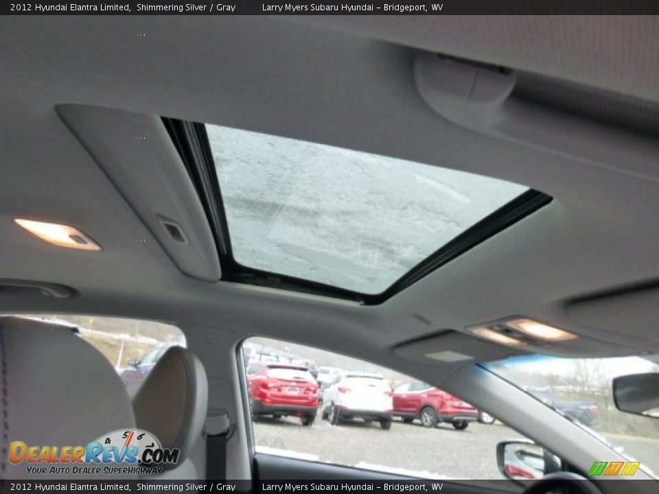 2012 Hyundai Elantra Limited Shimmering Silver / Gray Photo #11