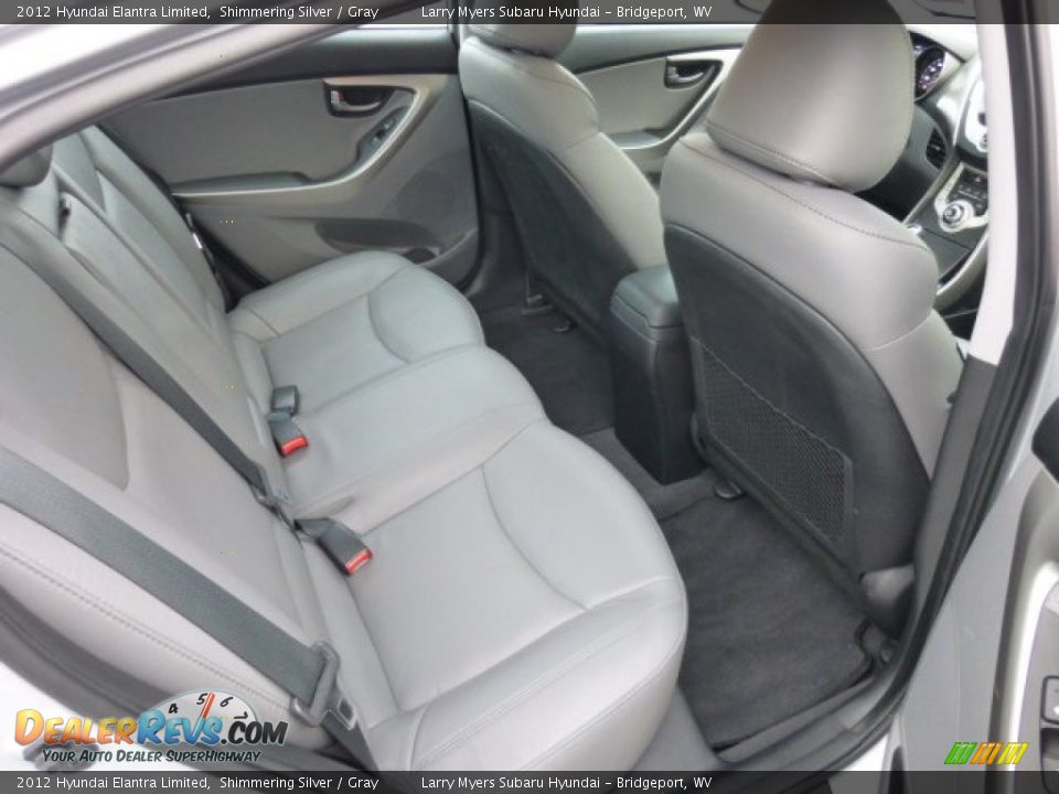 2012 Hyundai Elantra Limited Shimmering Silver / Gray Photo #12