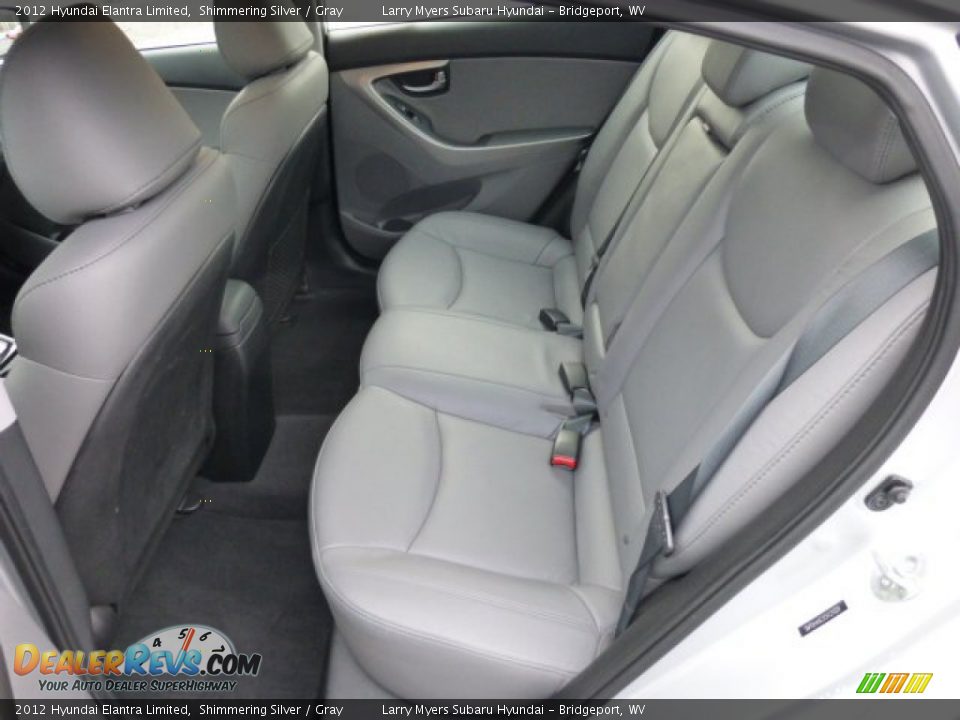 2012 Hyundai Elantra Limited Shimmering Silver / Gray Photo #13