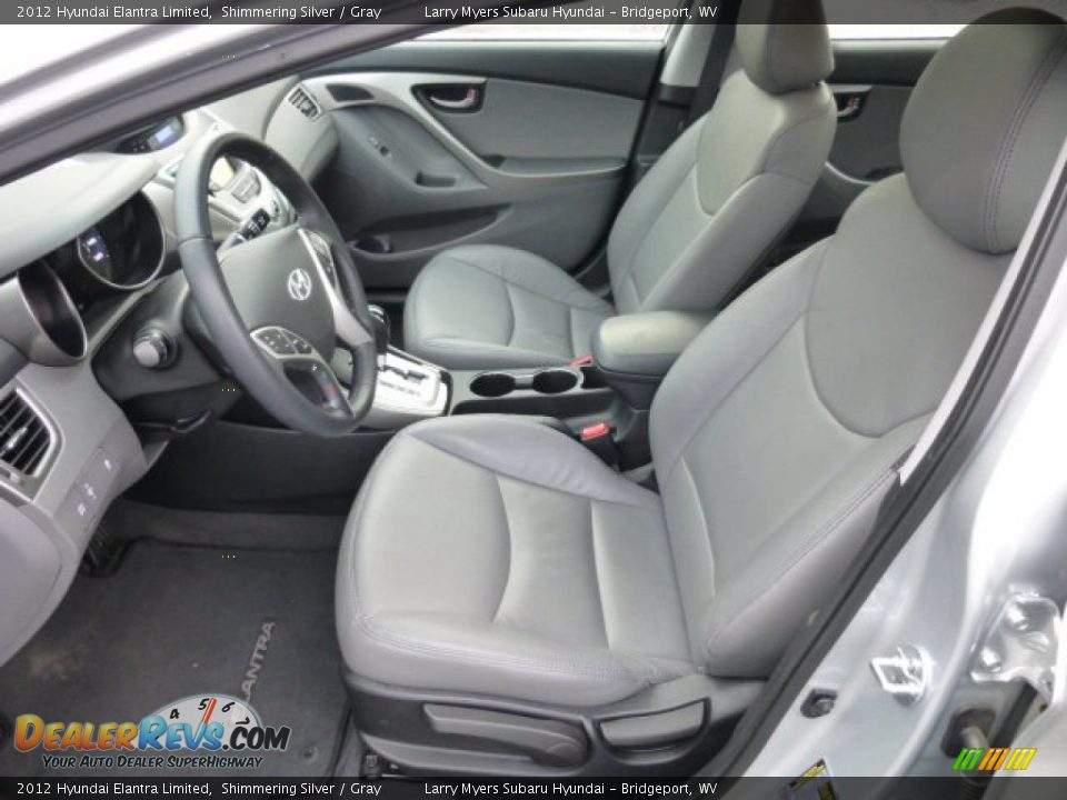 2012 Hyundai Elantra Limited Shimmering Silver / Gray Photo #15