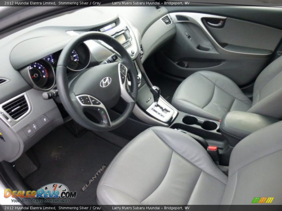 2012 Hyundai Elantra Limited Shimmering Silver / Gray Photo #16