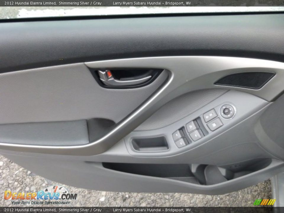 2012 Hyundai Elantra Limited Shimmering Silver / Gray Photo #17
