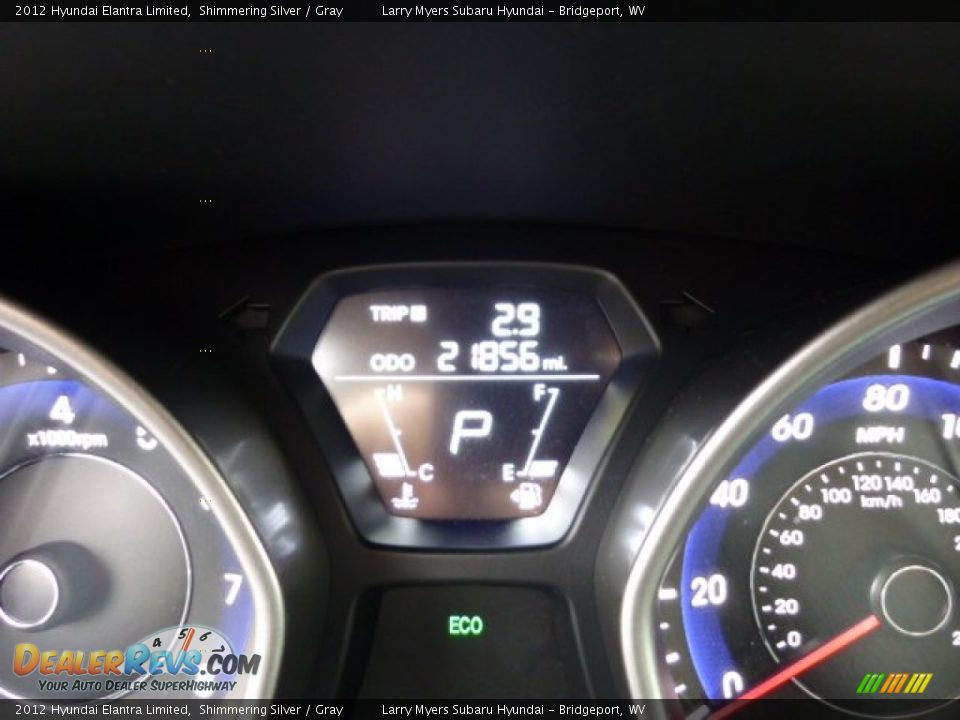 2012 Hyundai Elantra Limited Shimmering Silver / Gray Photo #20