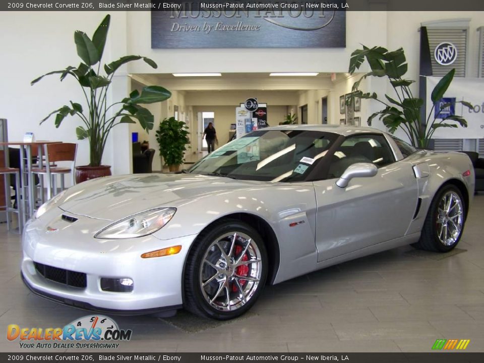 2009 Chevrolet Corvette Z06 Blade Silver Metallic / Ebony Photo #1