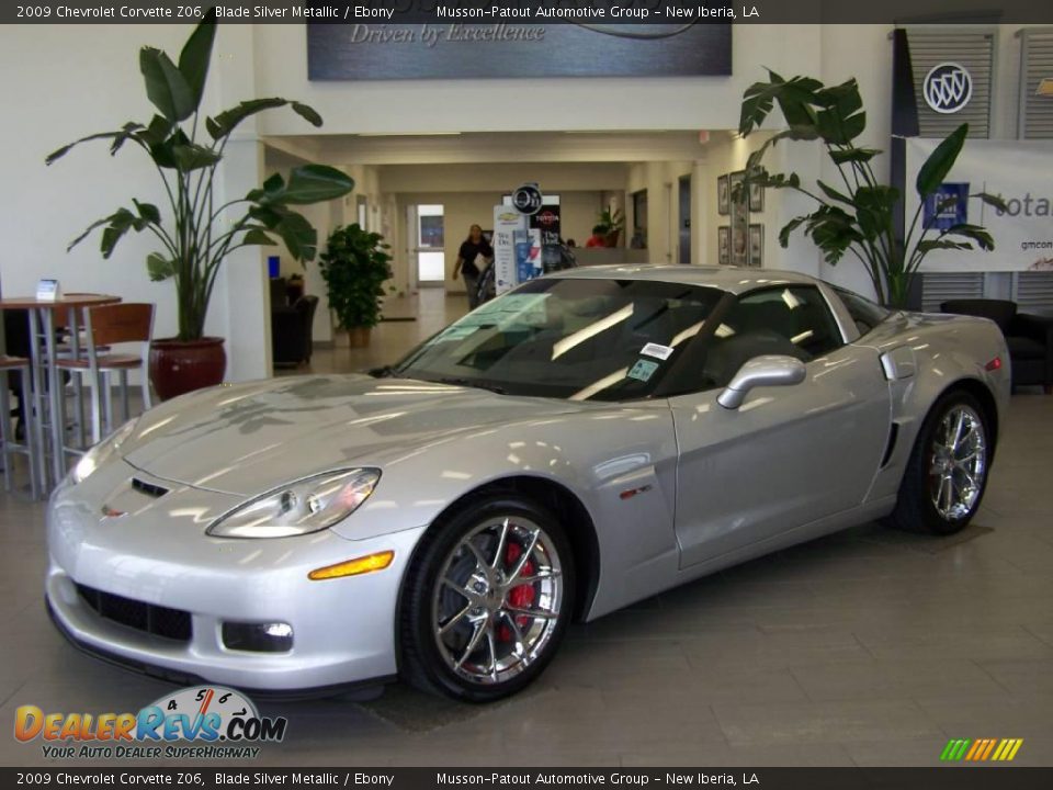 2009 Chevrolet Corvette Z06 Blade Silver Metallic / Ebony Photo #2