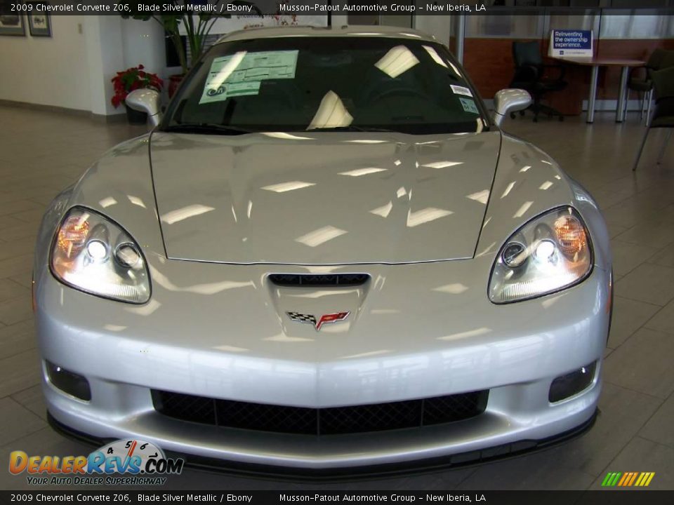 2009 Chevrolet Corvette Z06 Blade Silver Metallic / Ebony Photo #3