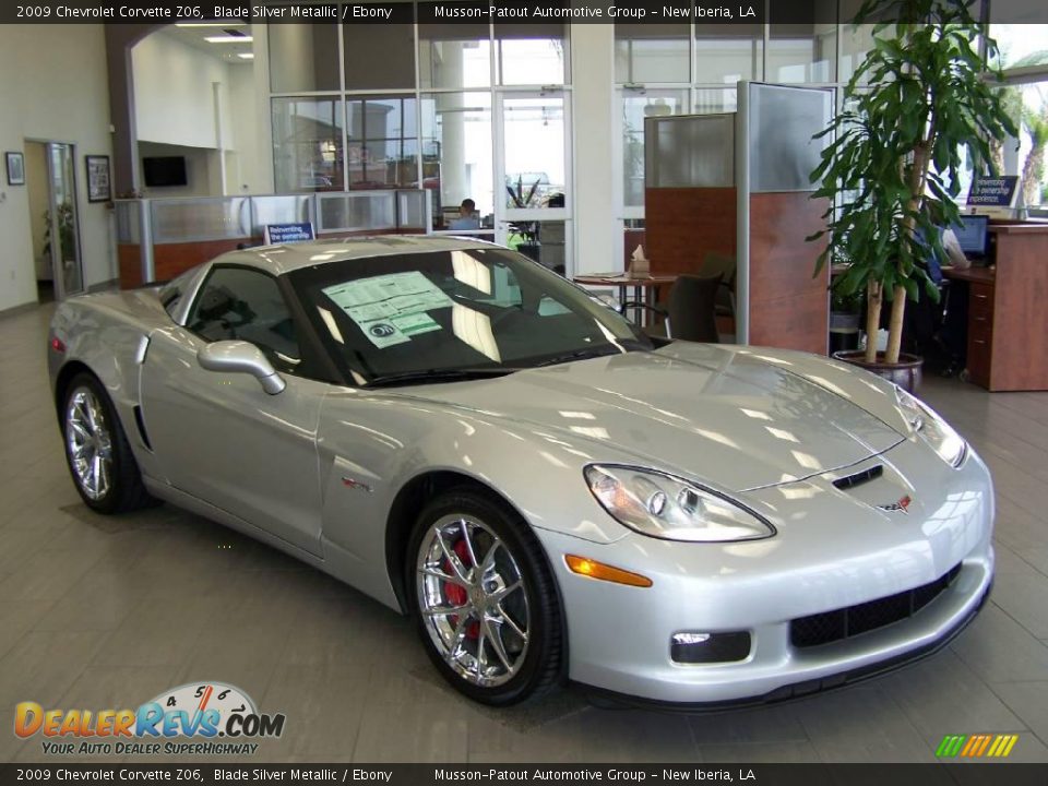 2009 Chevrolet Corvette Z06 Blade Silver Metallic / Ebony Photo #4