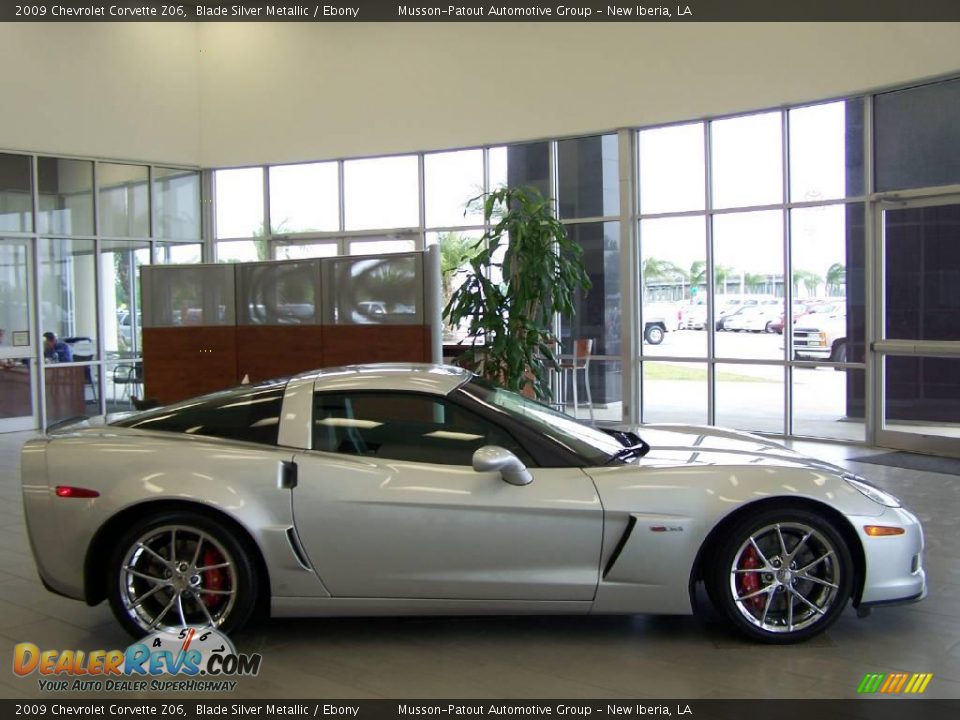2009 Chevrolet Corvette Z06 Blade Silver Metallic / Ebony Photo #5