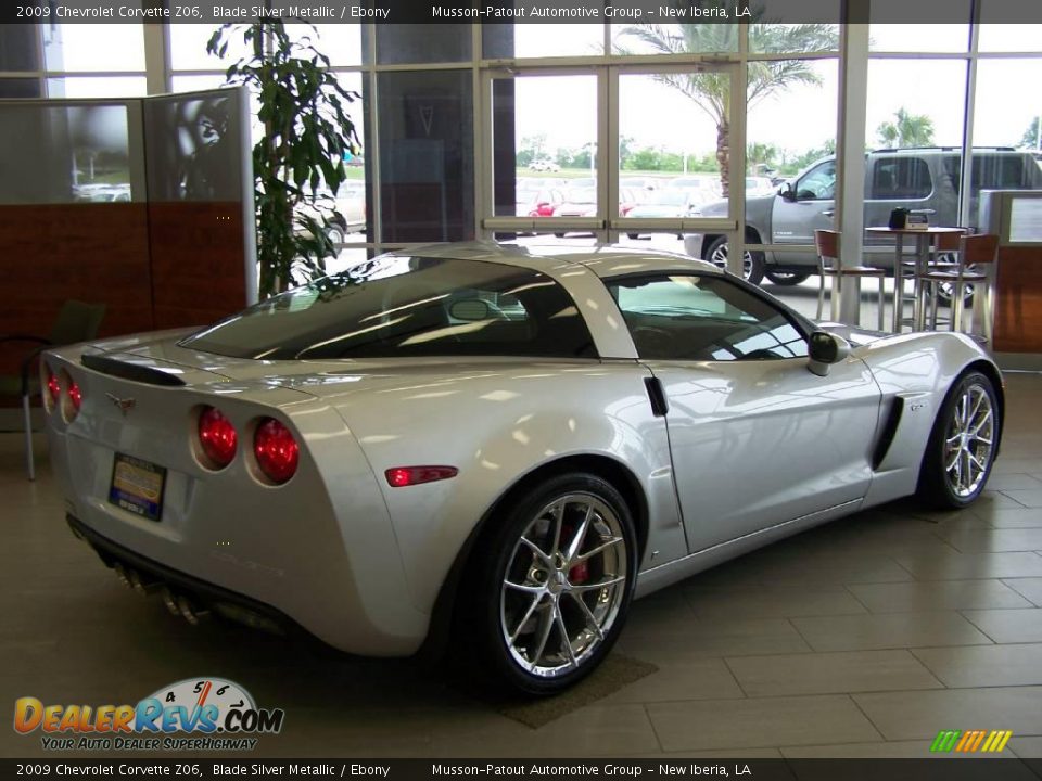 2009 Chevrolet Corvette Z06 Blade Silver Metallic / Ebony Photo #6