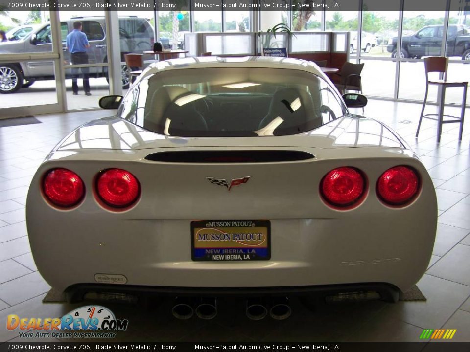 2009 Chevrolet Corvette Z06 Blade Silver Metallic / Ebony Photo #7