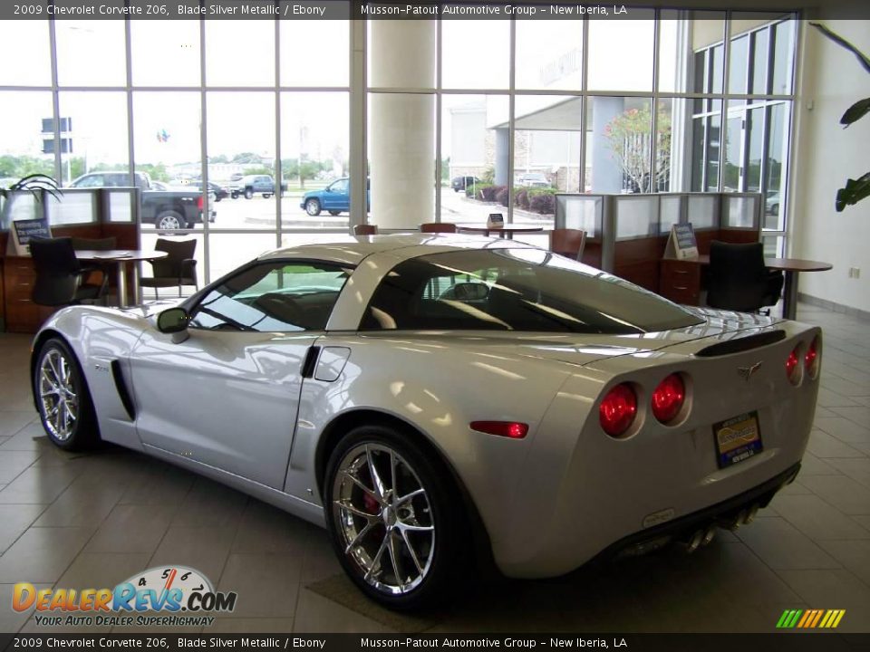 2009 Chevrolet Corvette Z06 Blade Silver Metallic / Ebony Photo #8
