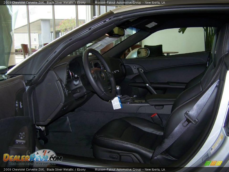 2009 Chevrolet Corvette Z06 Blade Silver Metallic / Ebony Photo #9
