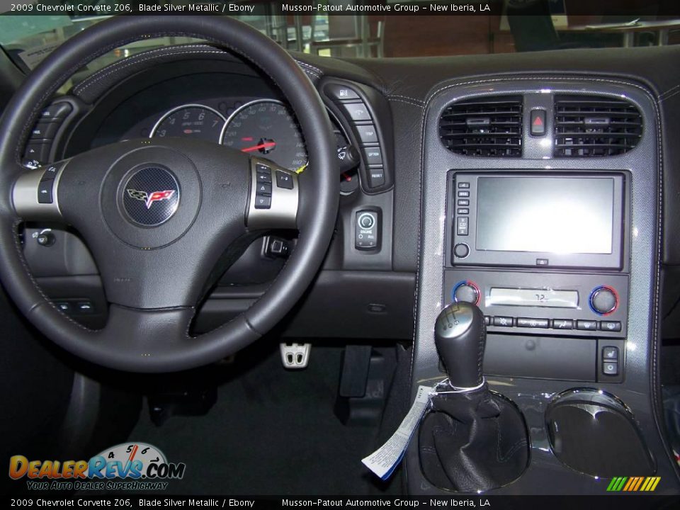 2009 Chevrolet Corvette Z06 Blade Silver Metallic / Ebony Photo #10