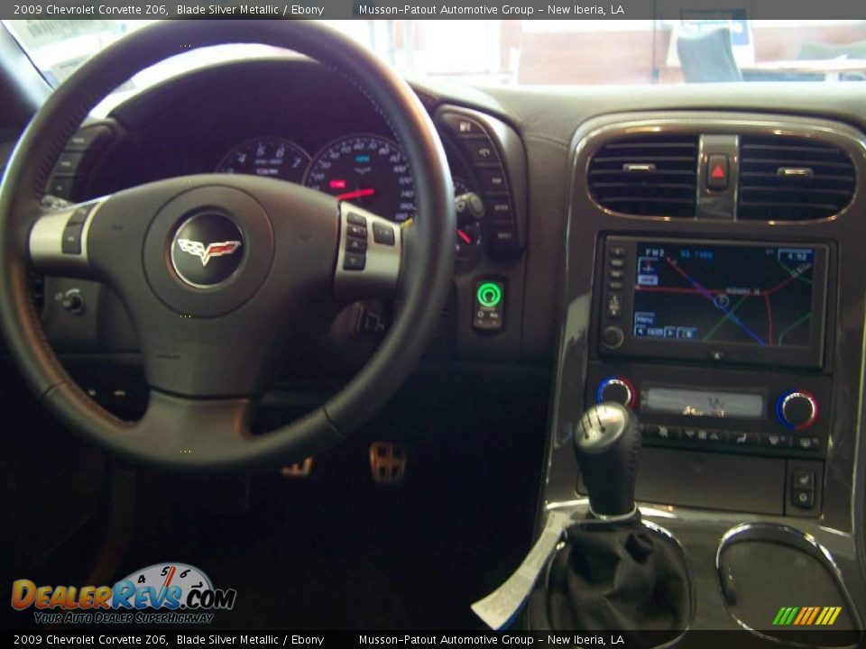 2009 Chevrolet Corvette Z06 Blade Silver Metallic / Ebony Photo #11