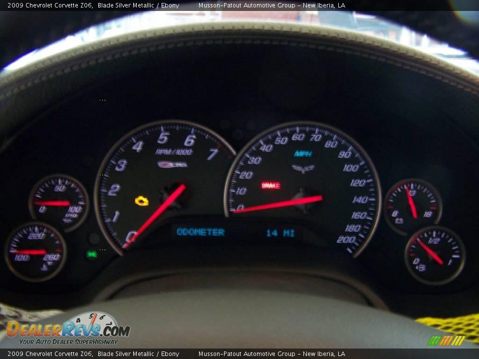 2009 Chevrolet Corvette Z06 Blade Silver Metallic / Ebony Photo #14
