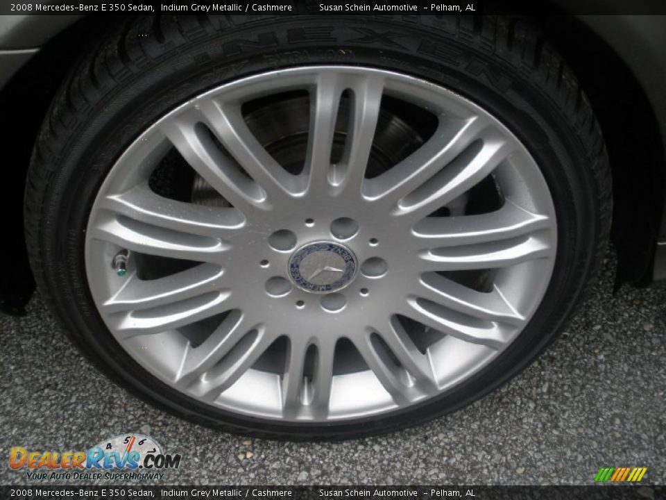 2008 Mercedes-Benz E 350 Sedan Indium Grey Metallic / Cashmere Photo #9