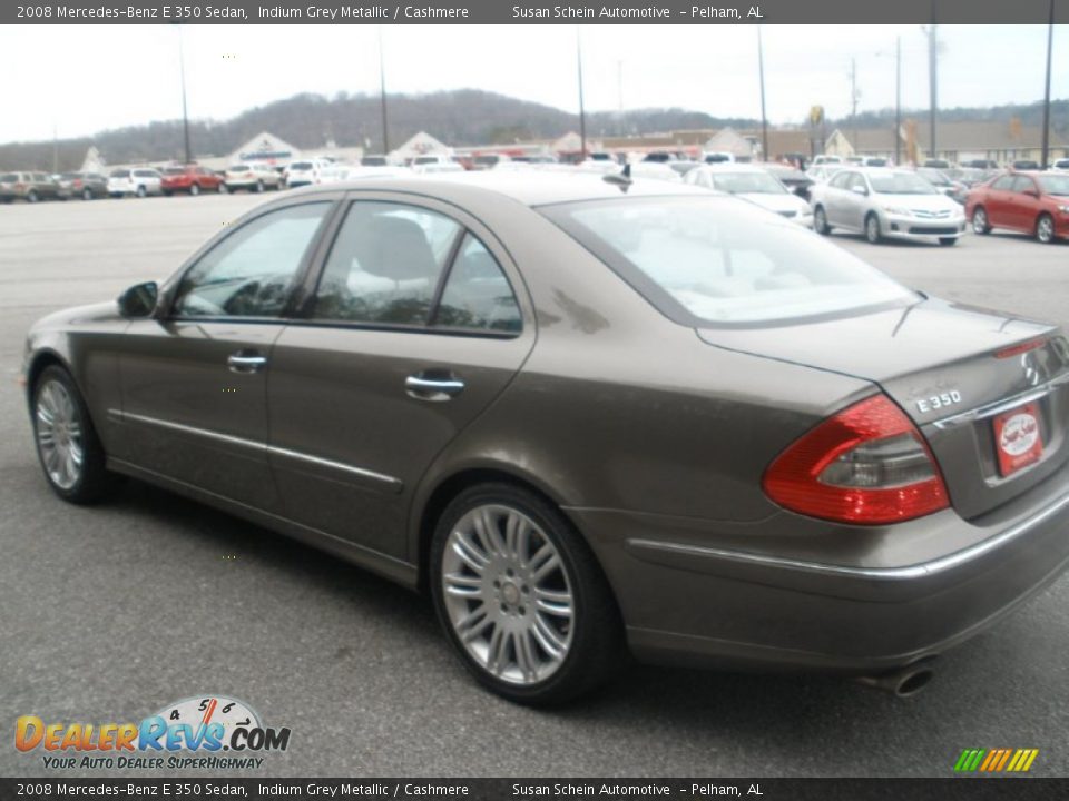 2008 Mercedes-Benz E 350 Sedan Indium Grey Metallic / Cashmere Photo #11