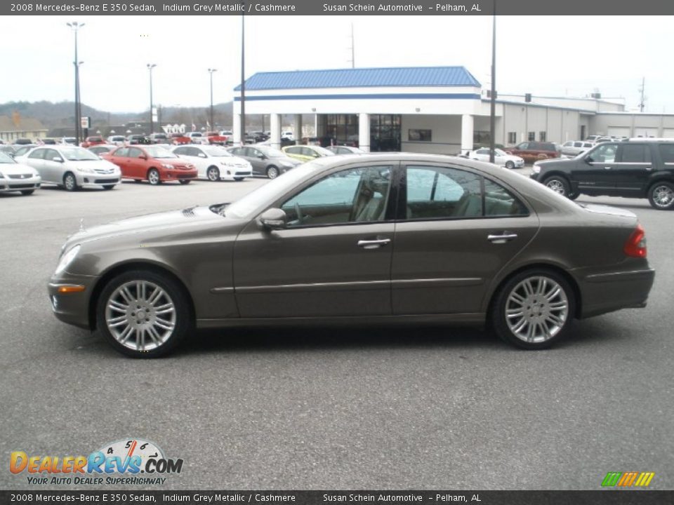 2008 Mercedes-Benz E 350 Sedan Indium Grey Metallic / Cashmere Photo #12