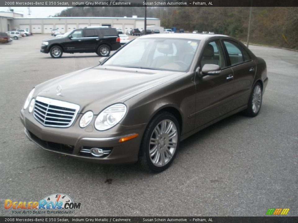 2008 Mercedes-Benz E 350 Sedan Indium Grey Metallic / Cashmere Photo #13